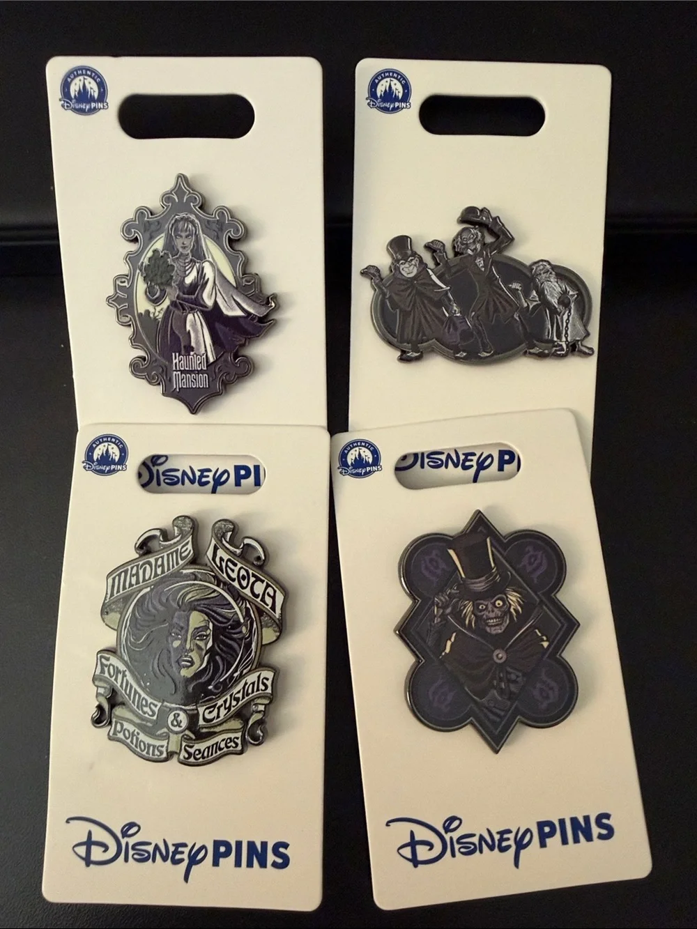 Disney Haunted Mansion Enamel Pin Set in Purple and Black